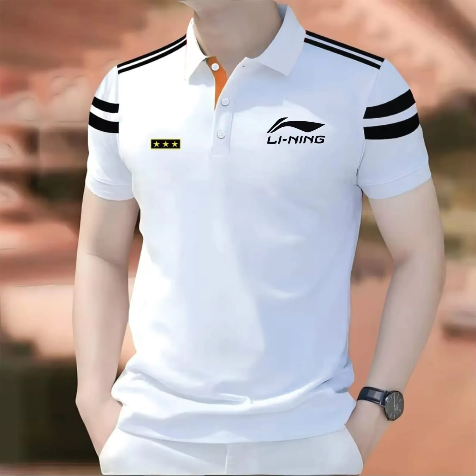 Vintage-Wash Fancy Polo shirt for men Streetwear Style Polo-Shirt