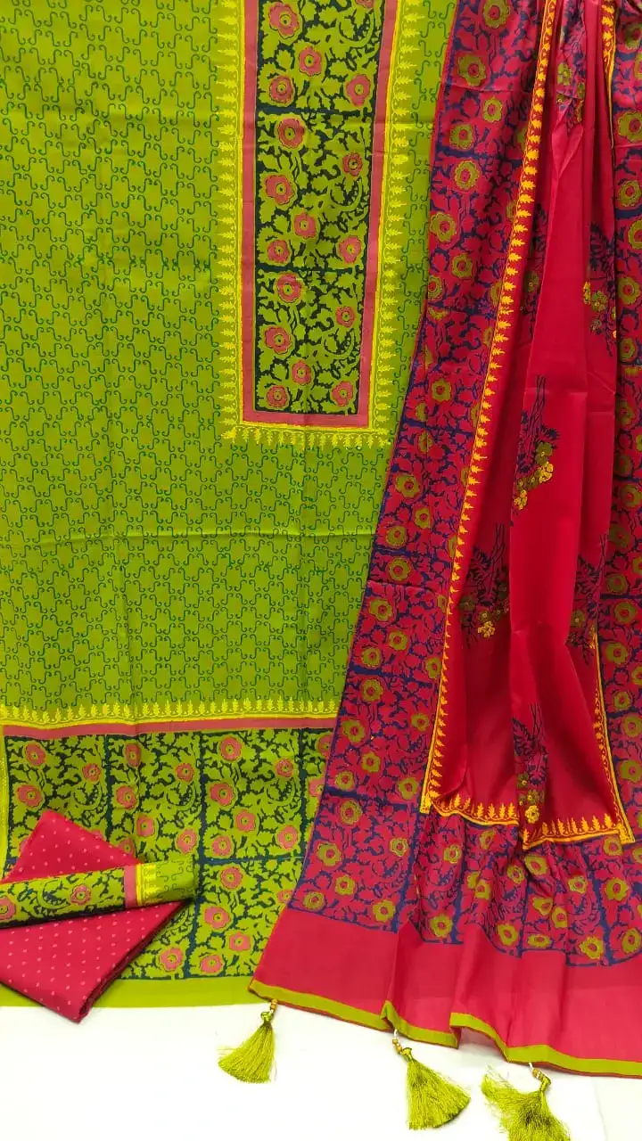 VIP Block Print Three-Piece Set - দুর্দান্ত নকশা এবং আরাম