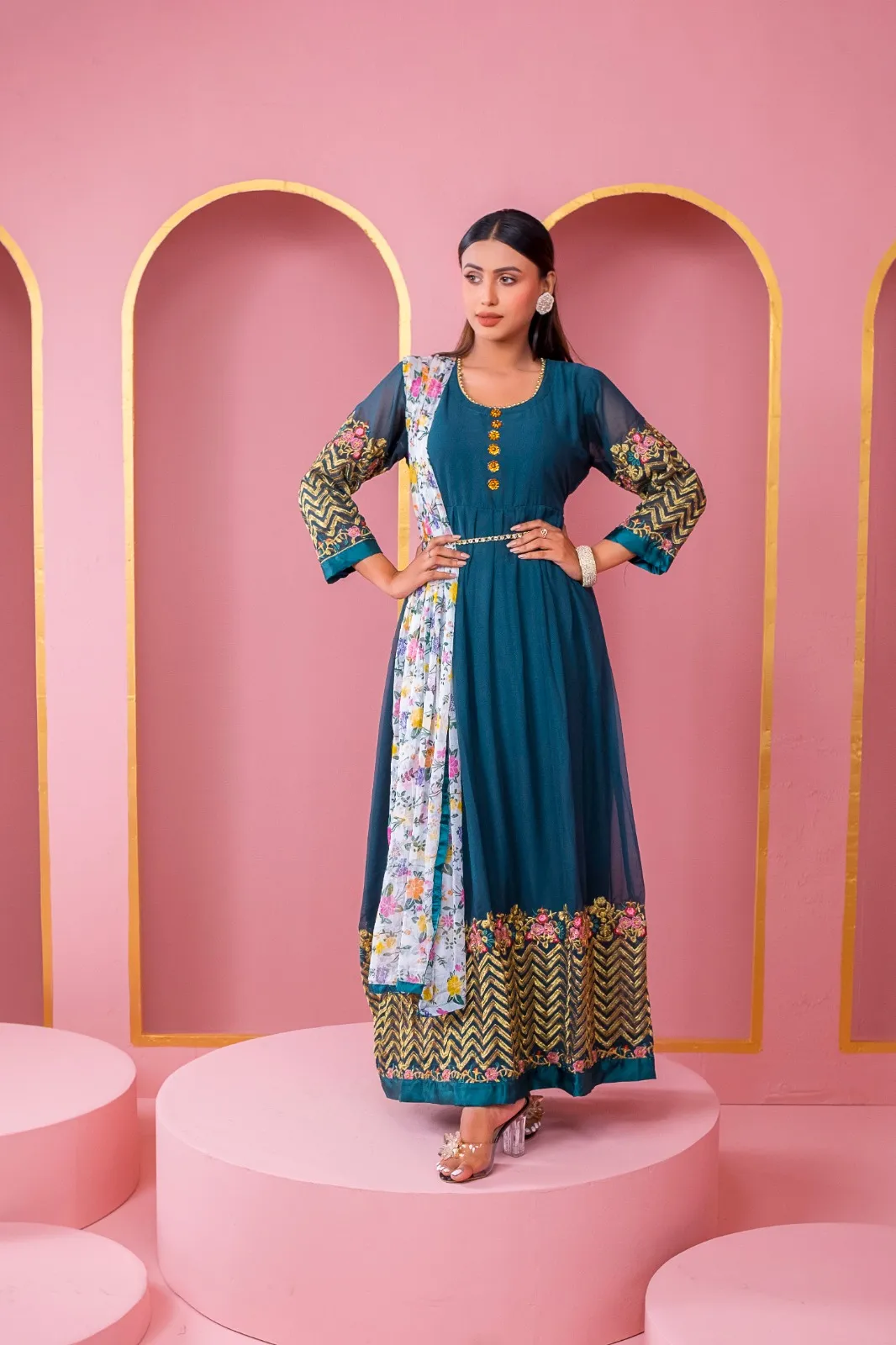 Readymade Lehenga Georgette Dress at Nazmas - Lowest Prices in Bangladesh