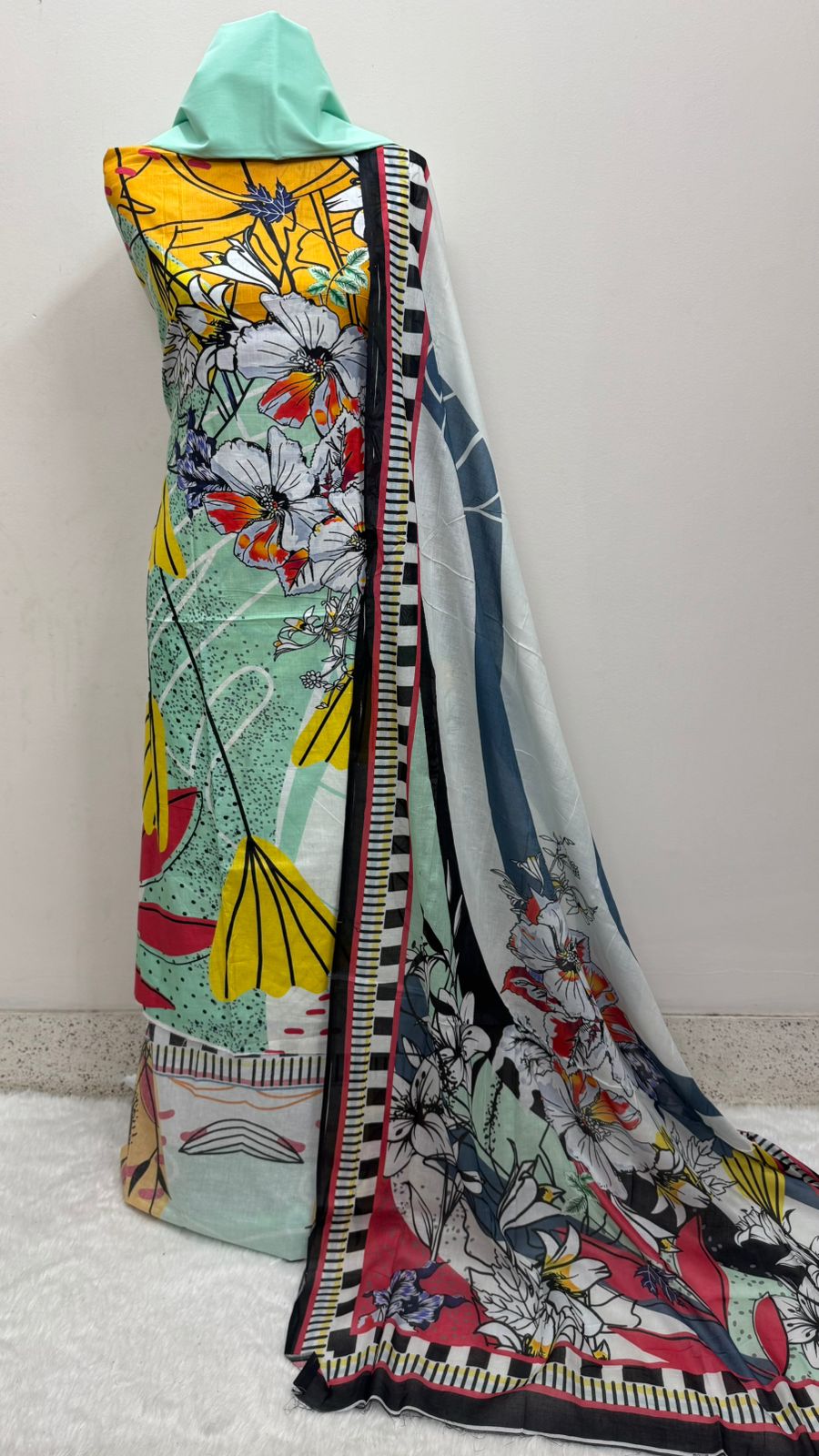 Digital Print Cotton Three Piece 20710-20716