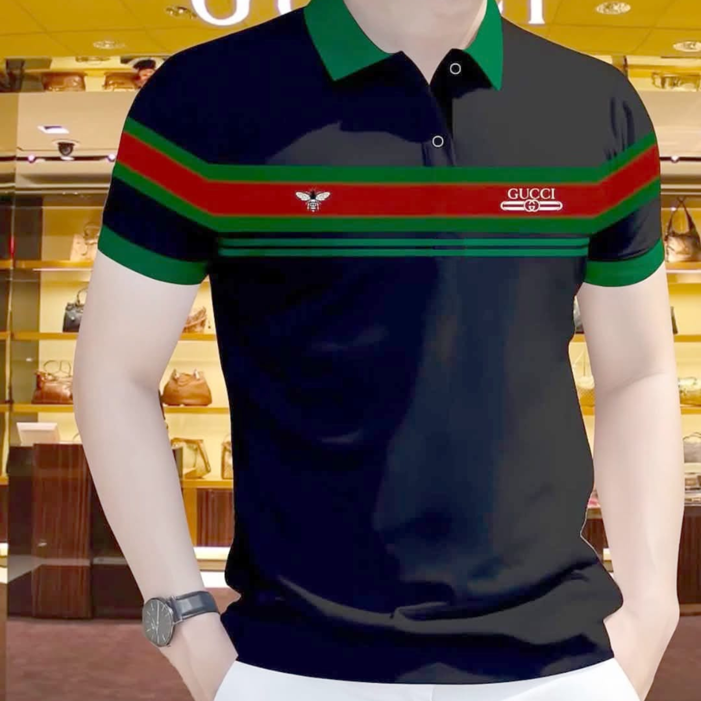 Buy Cotton Polo Shirt For Men's Black at Best Price in Bangladesh
