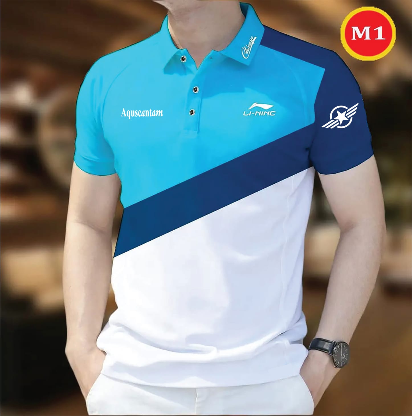 Buy Cotton Polo Shirt For Men's Sky Blue at Best Price in Bangladesh