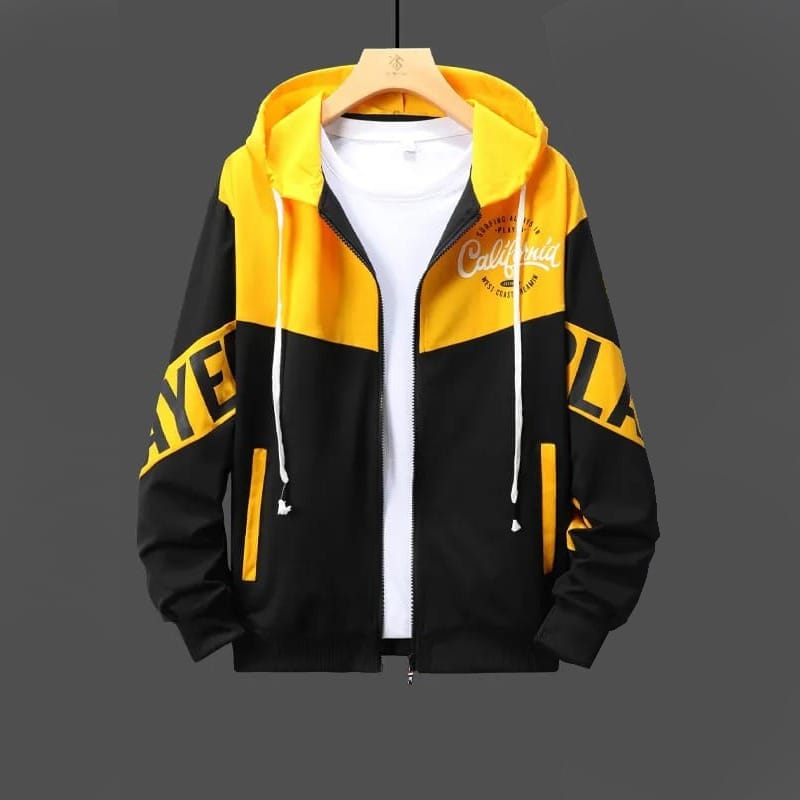 Trendy Premium Winter Hoodie Yellow Black Red color (4)